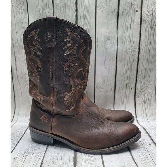Double H Robert Men’s 15 D AG7 Western Cowboy Work Brown Leather Boots 3282 main image 14